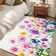 thumbnail image 5 of Colorful Daisy Area&nbsp;Rug 3x5ft Spring Floral Non-Slip&nbsp;Washable Square&nbsp;Rugs Soft Felt Indoor Floor Mat for Bedroom Kitchen Living Room Bathroom, 5 of 9