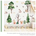 thumbnail image 5 of Cartoon Wall Decals Cartoon Pine Tree Animals Forest Themed Wall Sticker, 5 of 5
