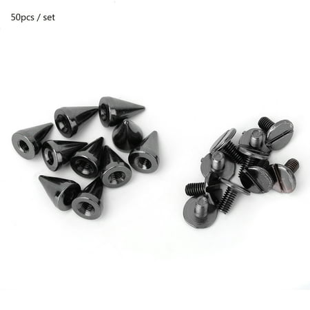 

Spike Rivet Stud 50pcs 7x10mm Spikes Punk Rivets Leathercraft Studs DIY Clothing Decoration ( Color)