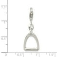 thumbnail image 2 of Sterling Silver Small Polished Horse Stirrup Charm, 2 of 2