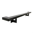 thumbnail image 2 of Urban Contemporary Aluminum Complete Handrail Grab Bar Set, Brackets Included, Black Powder Coated Finish (3 Foot Handrail Set), 2 of 4