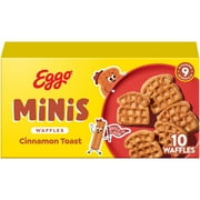 Eggo Minis Cinnamon Toast Waffle Bites, Frozen Breakfast, 10.75 oz, 10 Count, Regular