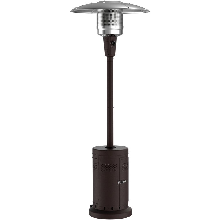 Mainstays Large Outdoor Patio Heater, Powder Coat Brown - Walmart.com