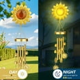 thumbnail image 5 of JYPS Solar Wind Chimes with Sunflower LED Lights, 42-Inch Large Waterproof Outdoor Garden Decor for Patio Yard, Unique Gifts for Women Mom Grandma, Mother's Day Birthday Easy-Install Design, 5 of 7