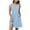 Blue1, variant on Diufon Midi Dresses for Women Solid Color Dress with Pockets Round Neck Sleeveless Pleated Dress
