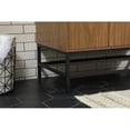 thumbnail image 5 of Elegant Decor Eugene 36" Aluminum MDF Single Bathroom Vanity in Walnut Brown, 5 of 8