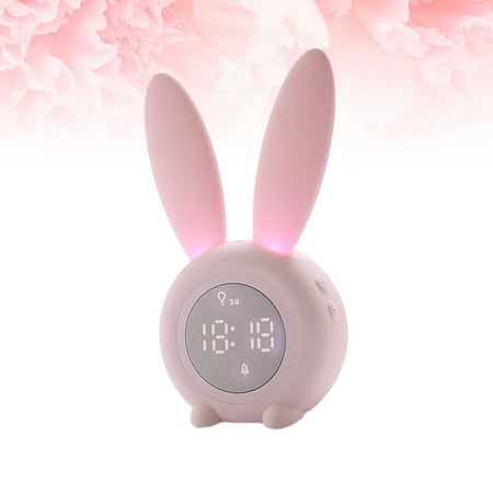 DECORNIJIA Alarm Clock Pink Silicone 1Pack 3.7x2.85x6.9In