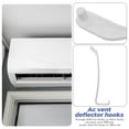 thumbnail image 3 of HOMEMAXS  8 Pcs Air Conditioner Vent Deflector Hooks Baffle Shield Bracket Pregnant Woman White, 3 of 8