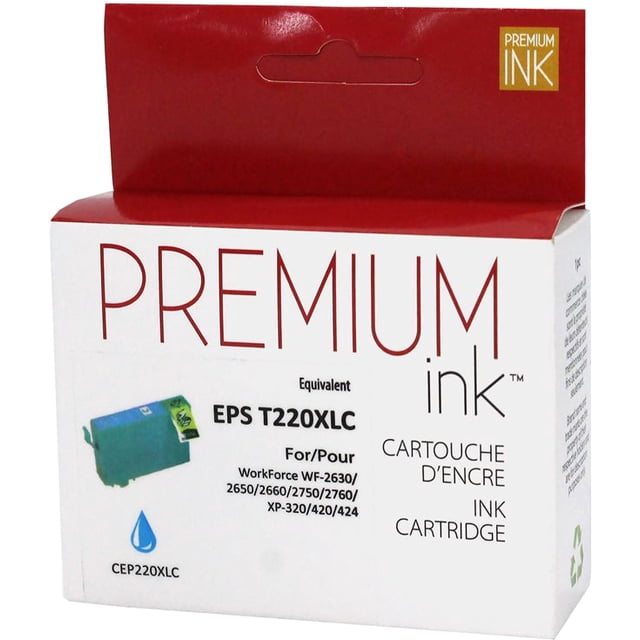 Premium Ink Ink Cartridge - Alternative for Epson T220XL220 - Cyan