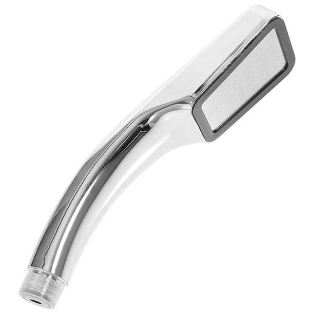 EeaseMX Ducha de mano superpresurizada plateada con boquilla ahorradora de agua, ducha de lluvia plateada de alta presión para baño, ahorro