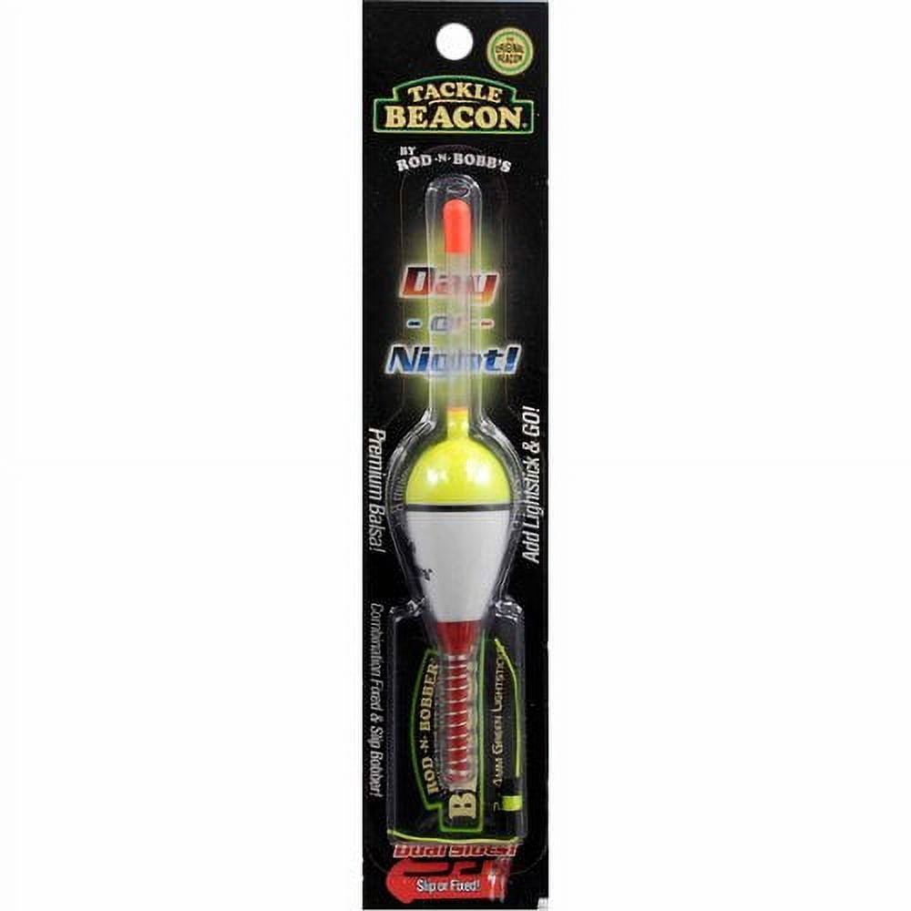 (2 pack) Rod-N-Bobbs Original Glow Bobber 2'' – Red/White Fishing Float