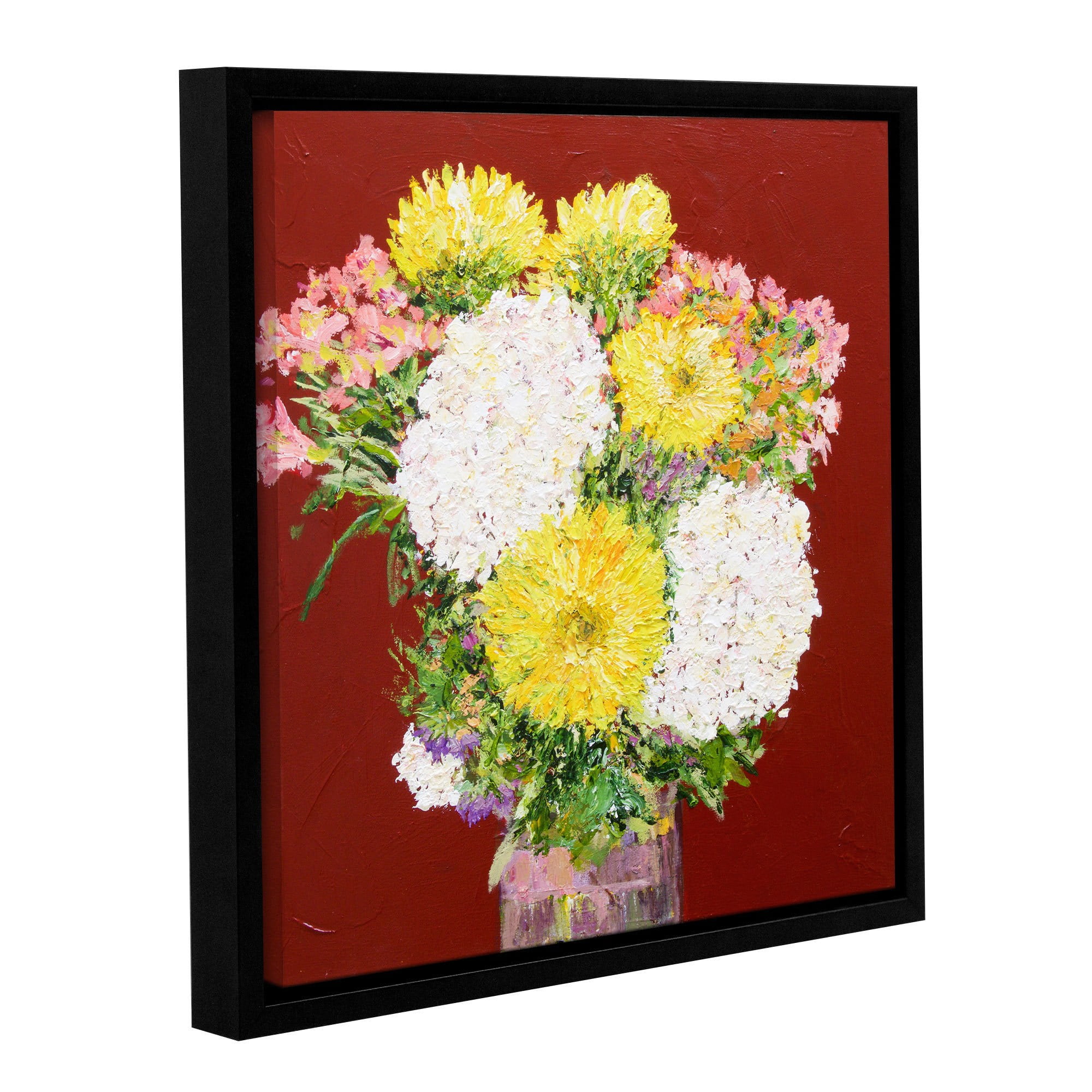 ArtWall Allan Friedlander "Feeling Happy" Gallery-wrapped Floater-framed Canvas