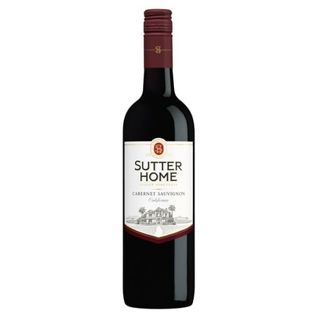 Sutter Home Cabernet Sauvignon California Red Wine, 750 ml Glass Bottle, 13.9% ABV