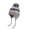 Grey, variant on SRZYMJ Toddler Winter Hat Knit Earflap Beanie Pom Cap for Boys Girls Pom Top, Earflap Coverage