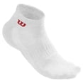 thumbnail image 4 of Wilson Men's Quarter Sock, 3 Pair/Pack, White, 4 of 6