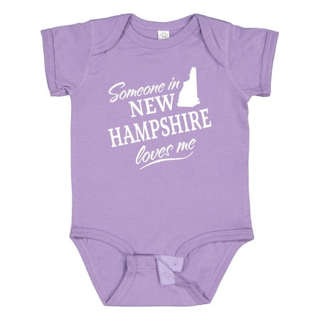 

Inktastic Someone in New Hampshire Loves Me Gift Baby Boy or Baby Girl Bodysuit