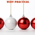 thumbnail image 3 of PAMINGONO Silver Round Christmas Ornament Caps 100Pack for DIY Enthusiasts, 3 of 6