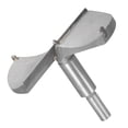 thumbnail image 4 of Forstner Wood Boring Drill Bit 100mm Dia. Hole Saw Carbide Alloy Steel Tip Round Shank Cutting Tools for Plywood Wood, 4 of 5