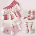 thumbnail image 3 of SHX Girls Toddler Kids Socks Cute and Fun Cotton Crew Socks 5 Pair 1-3 Years Old Children, 3 of 7