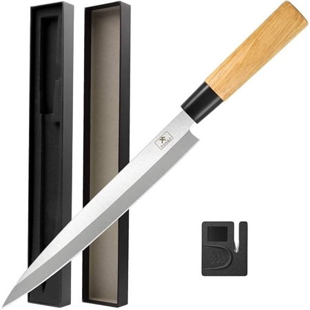 Sashimi Sushi Knife 7-9 Inch/Fish Perfect Boning Knives/Bread Chef's/For Cutting Sushi/Sashimi Fish Filleting Slicing/Very Sharp Stainless Steel Blade Meat and Peeling Multi-Purpose Kitchen