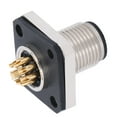 thumbnail image 4 of Conector Impermeable De 8 Pines, Conector Impermeable De Brida Cuadrada Con Conector De Aviación Cable De Rosca M12 M12-H-P8 Para Maquinaria Para Exteriores, 4 of 7