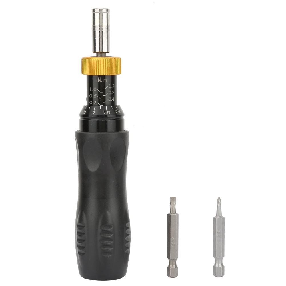 Tebru Presetting Type Adjustable Torque Screwdriver 0.21.2Nm Hex Socket RTD1.2,Adjustable