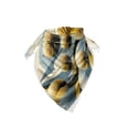 thumbnail image 2 of Ambesonne Floral Eucalyptus Unisex Bandana, Summery Thistles, , Mustard Blue Grey Cream, 2 of 4