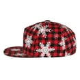 thumbnail image 4 of Uemuo Snowflakes On A Buffalo Plaid Pattern Women's Baseball Cap,Straight Brim Hat,Golf Dad Hat,Travel Hat,Sun Protection Cap,Everyday Accessory, 4 of 9
