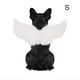 thumbnail image 3 of Mascota Alas De Plumas De Halloween Mascota Disfraz De Halloween Cosplay Ángel Diablo Negro Blanco Ala Para Perro Gato Conejo Cerdito Eigraketly PT001515-01, 3 of 6