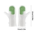 thumbnail image 3 of Guantes de silicona impermeables para lavar platos con cerdas de fregado | Guantes de cocina gruesos y antideslizantes para mujer | Amarillo, verde y rosa, 3 of 6