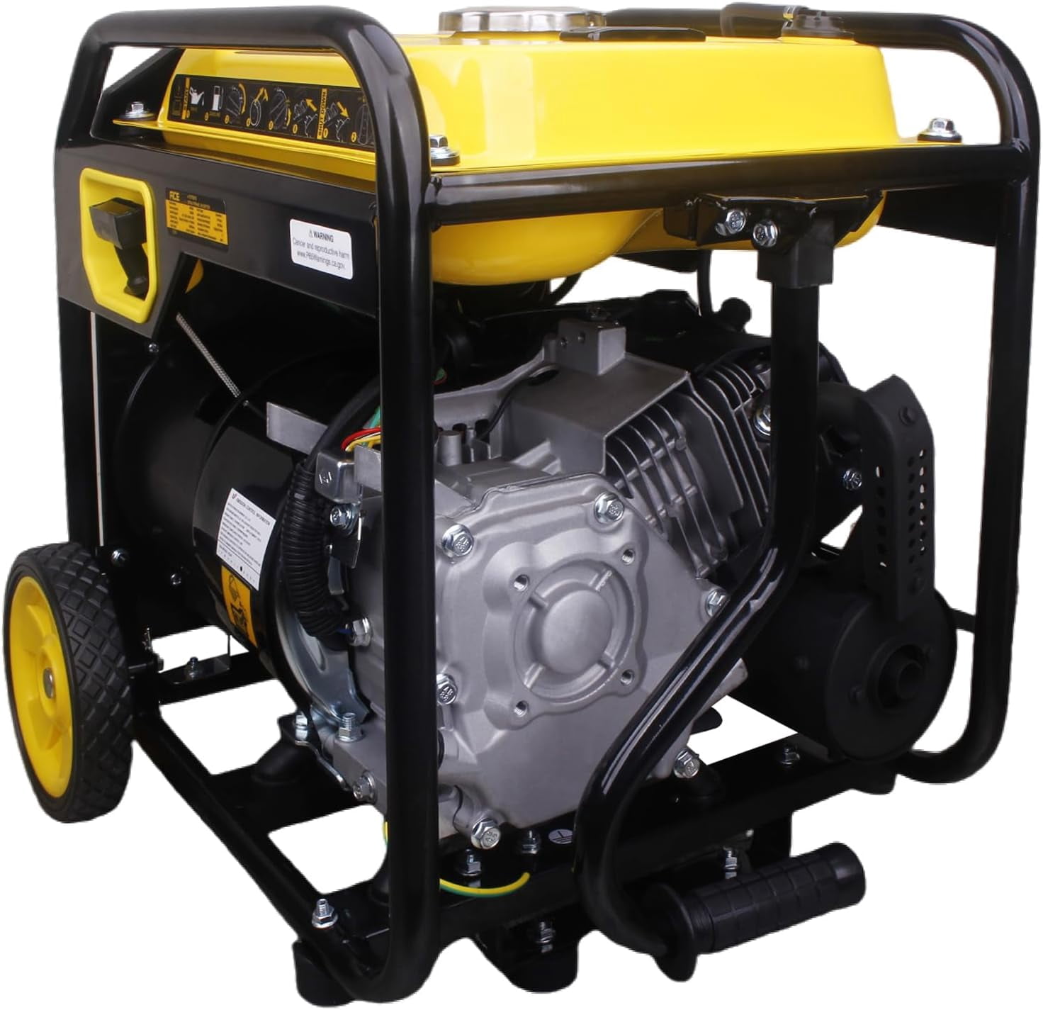 Aceup Energy 4500 Watt Open Frame Gasoline Inverter Generator with Wheels, Gas Generator 4000W RV-Ready, EPA Compliant