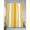 thumbnail image 5 of Shower Curtain Yellow White Bathroom Curtains with Hooks, Waterproof Fabric Gradient Color Bath Shower Curtains Set for Bathroom Bathtubs Decor 36x72 Inch, 5 of 8