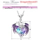 thumbnail image 5 of Cadenas con Dije de Dama DragónNeck01 1 Pza Collar Dragón/Corazón Plata/Morado Metal. High Monaco MXRGK-001, 5 of 5
