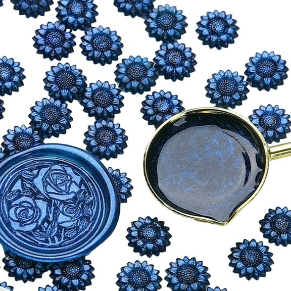 Yammee 100x Flowers Sealing Wax Bead for Invitation Cards Aurora Sealing Wax Seal Bead