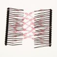 thumbnail image 3 of Prettyia Beads elástico doble peine Clips mujeres accesorios para el cabello Rosado Hugo Magic Beads Hair Peines, 3 of 5