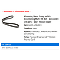 thumbnail image 2 of Alternator, Water Pump and Air Conditioning Multi Rib Belt - Compatible with 2013 - 2021 Nissan NV200 2014 2015 2016 2017 2018 2019 2020, 2 of 2