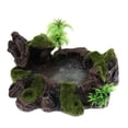 thumbnail image 4 of Cuenco de Alimentación de Terrario Zulema Cuenco de Agua de Planta Negra 18 cm, 4 of 8