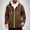 Brown, variant on Mens Hoodie Zip Pullover Men's Fashionable Solid Color Long Sleeved Zipper Hooded Cardigan Pocket Sweatshirt Jacket Yellow L