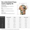 thumbnail image 5 of Balery Colorful Dogs Camisa Casual de Manga Corta con Botones para Hombre, Texturizada, Estilo Cubano, para Playa, Verano-Large, 5 of 5