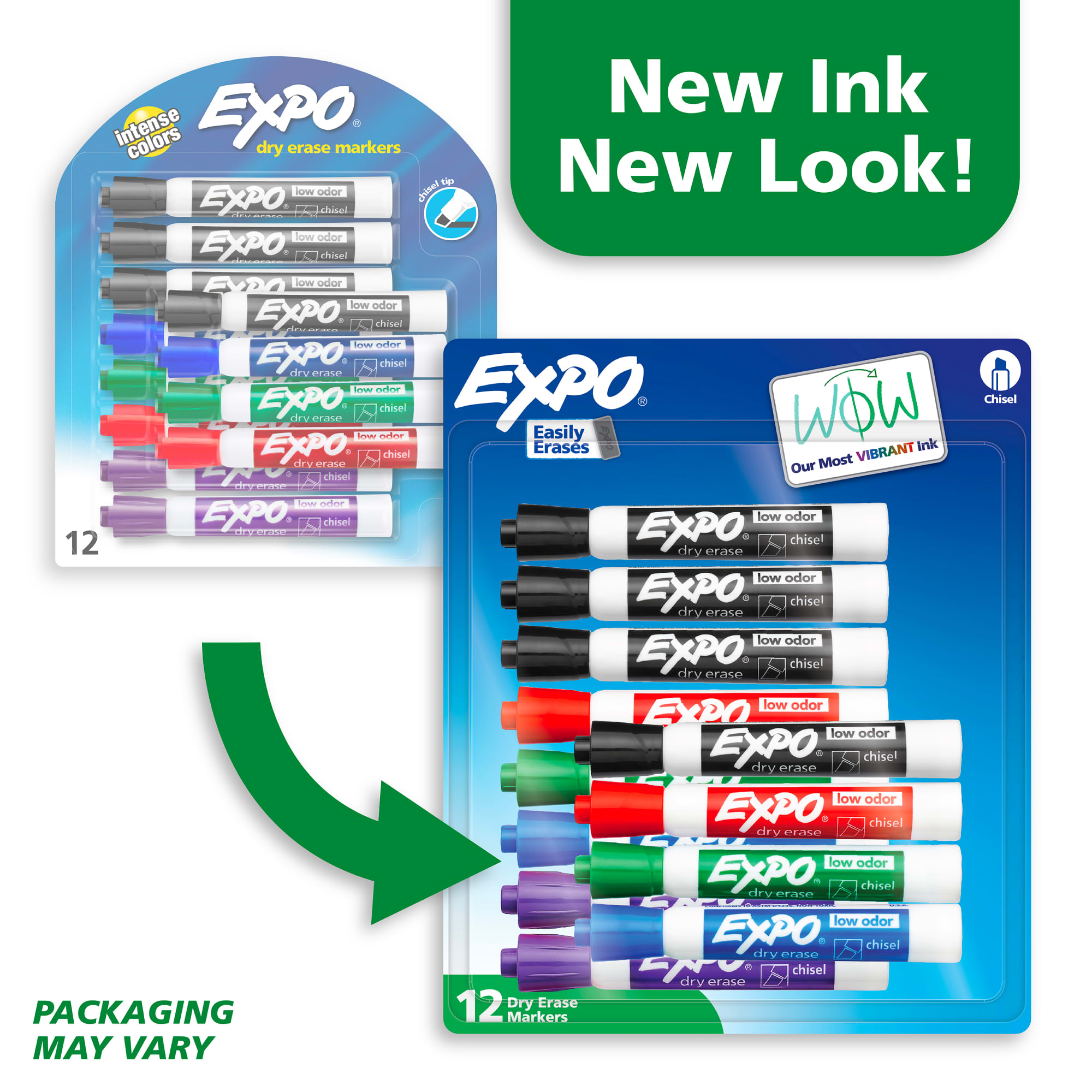 EXPO Low Odor Dry Erase Markers - Assorted 12 Pack photo 2
