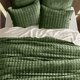 thumbnail image 3 of Juego de edredón RECYCO Luxury Velvet Full Queen con 2 fundas Loden, 3 of 7