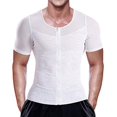 thumbnail image 2 of NonEcho Mens Slimming Body Shaper Seamless Compression Shirt Tummy Control Slimmer Shapewear Gynecomastia Undershirt, 2 of 4