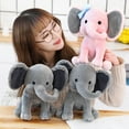 thumbnail image 2 of Wangsaura Elephant Stuffed Animal, Elephant Plush Doll Birthday Holiday Gift, 2 of 8