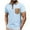 Light Blue, variant on COSFO Collared Polo T Shirts for Men Solid Short Sleeve Casual Tops Performance Slim with Pocket Pullover Shirts