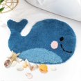 thumbnail image 3 of 47cm*63cm Sea Marine Animal Bath Mat for Bathroom, Summer Cute Sharks Rugs for Bedroom Aesthetic, Absorbent Microfiber Super Soft Funny Non-Slip Bathr, 3 of 5