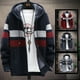 thumbnail image 1 of Suéter de otoño e invierno para hombre, cárdigan con capucha, chaqueta de punto con cremallera, suéter informal de moda, forro polar grueso, 1 of 5