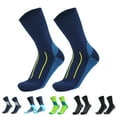 thumbnail image 4 of VISALY Socks Mens Mid Crew Socks | Mens Breathable Socks Men's Outdoor Sweat-Absorbent Mens Tube Socks Size 10-13 Womens Compression Socks 20-30 Mmhg Mens Black Crew Socks | 1Pair, 4 of 4