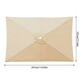 thumbnail image 2 of Parasol Rectangulaire de Remplacement pour Patio avec Protection pour Jardin, Cour, Marché, 2 of 4