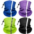 thumbnail image 1 of Men's Winter Neck Warmer Gaiter: 4 Pack High Visibility Reflective Face Masks for Outdoor Work and Sports Safety.,B, 1 of 7