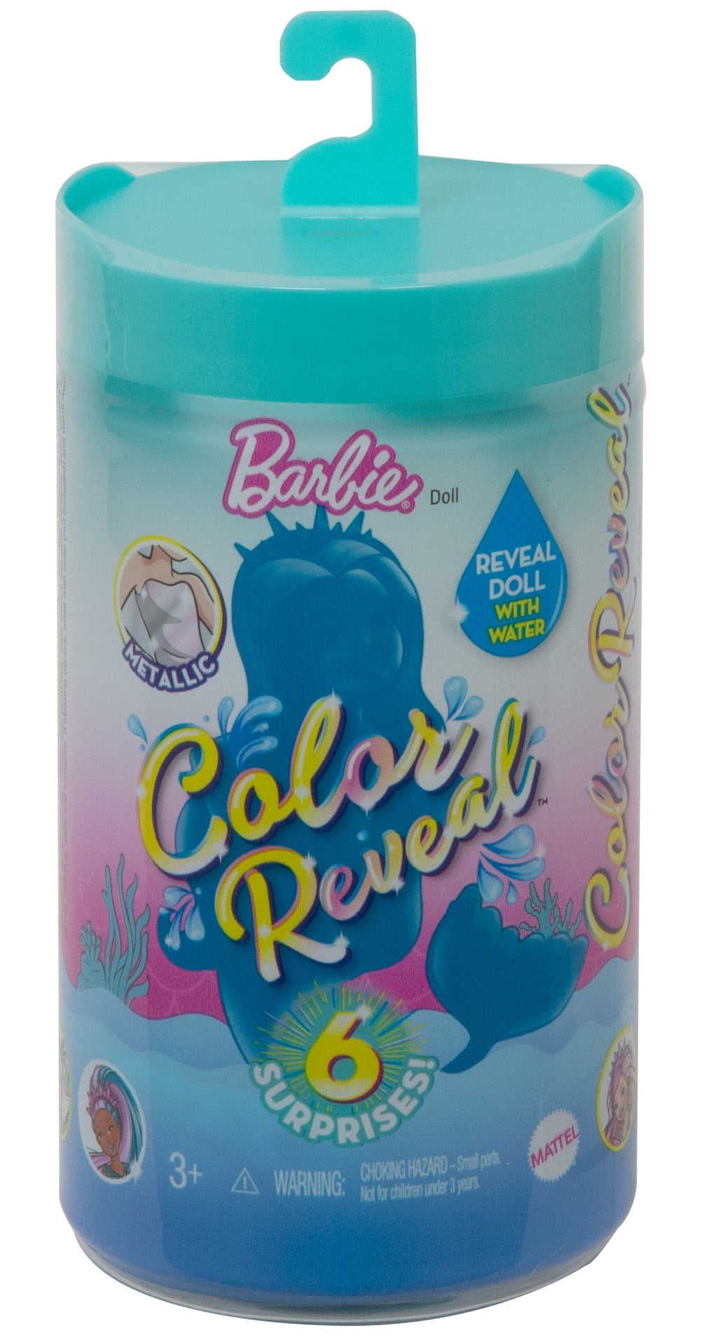Barbie Color Reveal Chelsea Mermaid Doll With 6 Surprises (Styles May